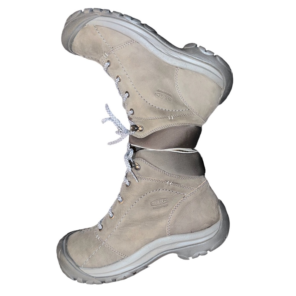 KEEN 👟 Women's Winter Insulated Waterproof Boots Size 9.5, light grey - Picture 2 of 10